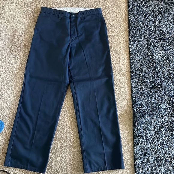 Dickies Worker Pants Navy Blue Mens - Picture 2 of 3